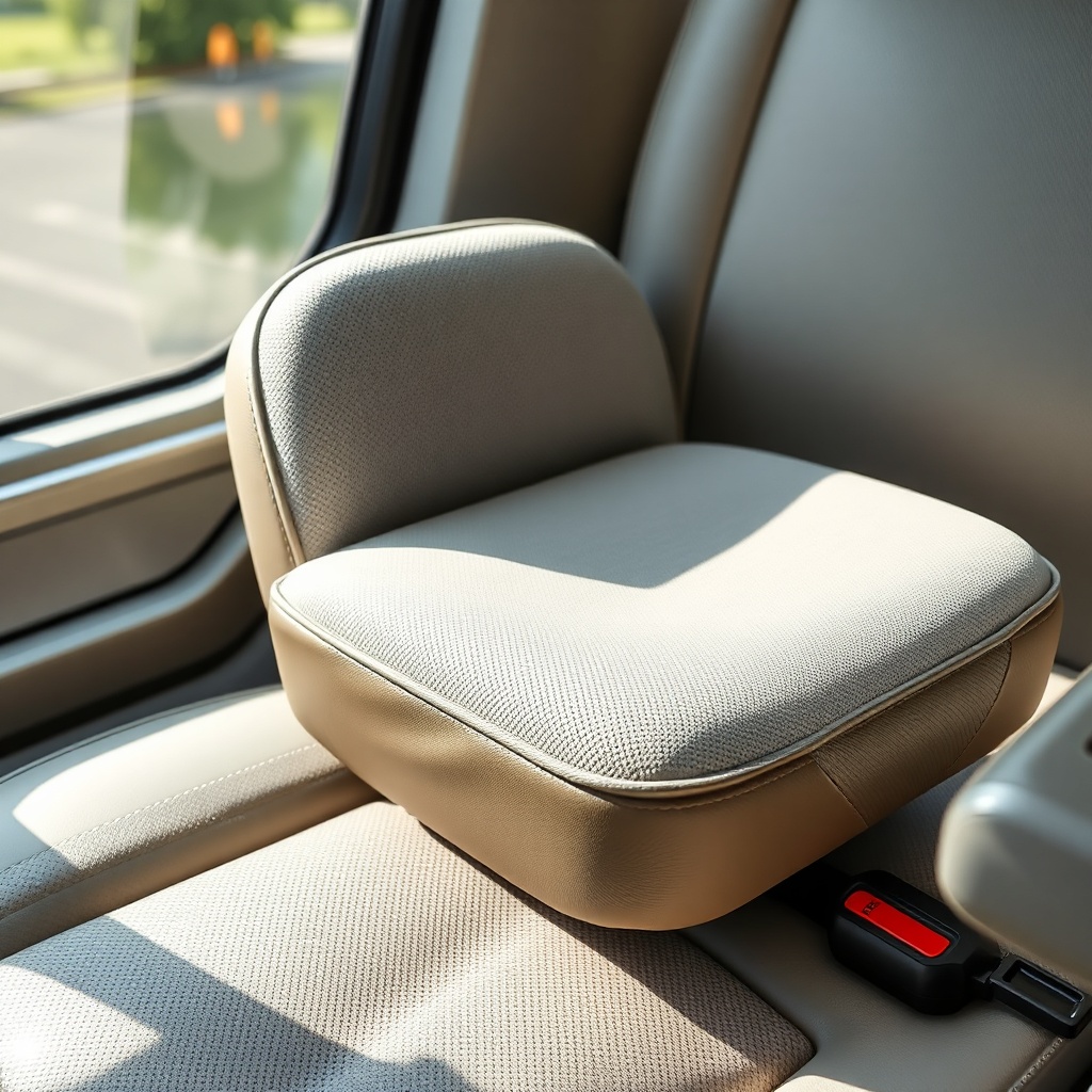 A clean photorealistic photo of a Drive Medical Scout seat cushion from a side angle