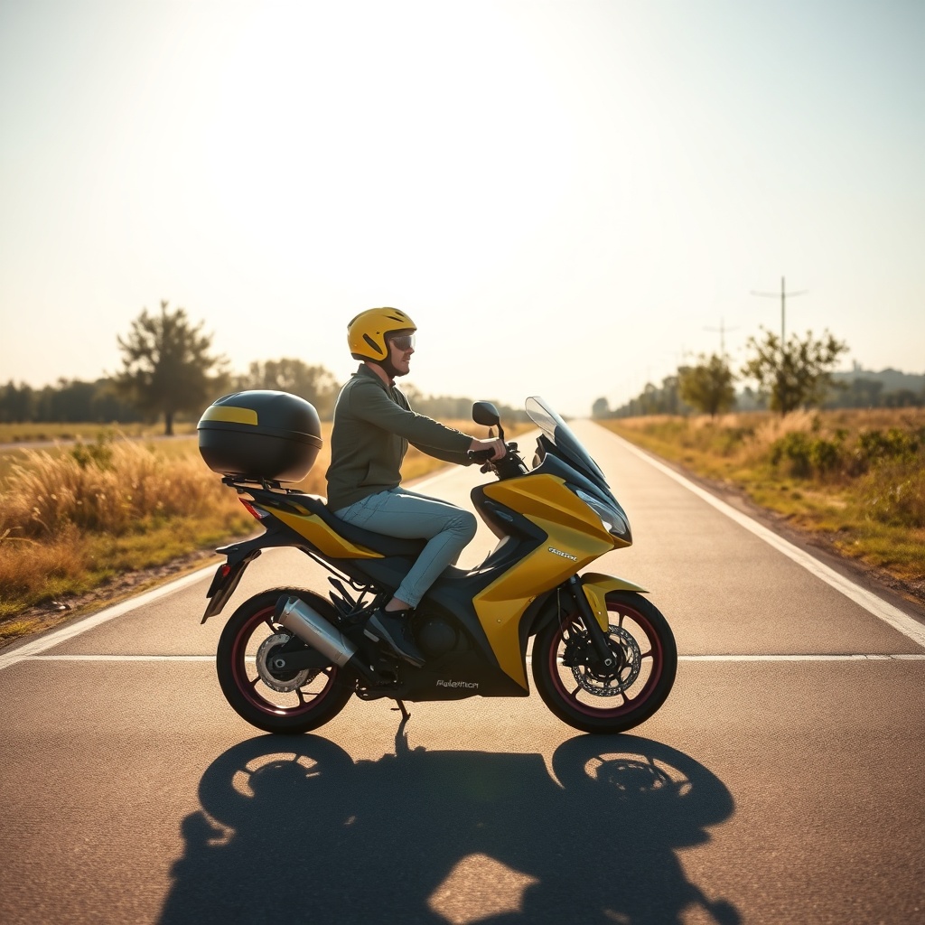 Golden Technologies Buzzaround on flat paved path