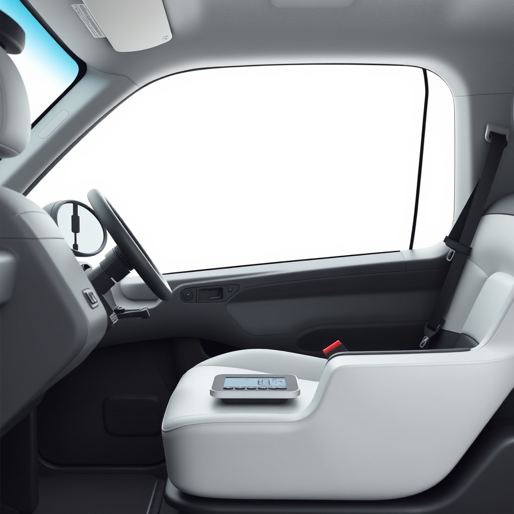 <clean photorealistic photo of a Drive Medical Scout on a white background with a digital